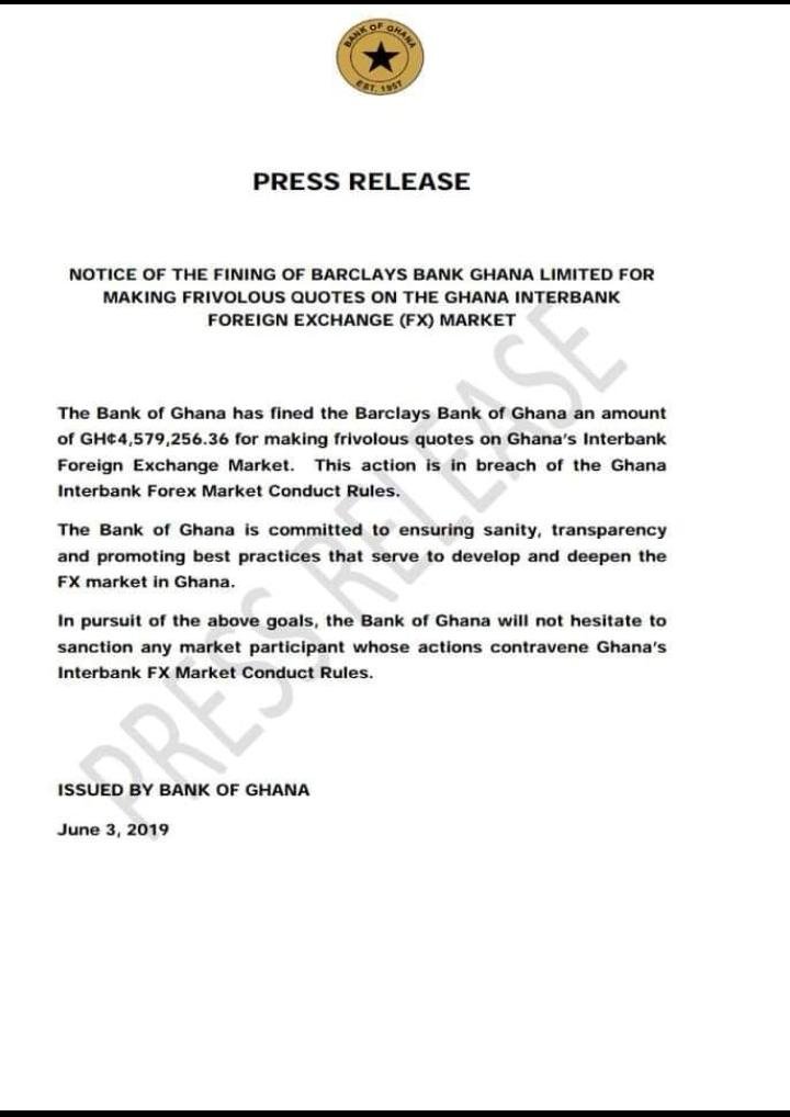 Bank of ghana forex rules 100 forex brokers demo contest